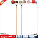 2pcs Soft Felt Head Mallets with Wood Handle Bass Drumsticks Hammer (Black)