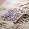 4pcs Butterfly 5D Full Drill Special Diamond Painting Key Chain Key Ring Newly