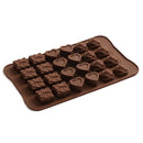 Making Christmas Chocolate Mold Wax Melts Ice Tray Rose Hearts Silicone Mould