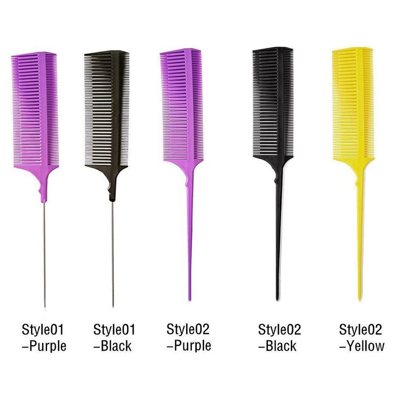 Styling Coloring Hair Brush Pin Tail Highlighting Hair Comb Double-sided
