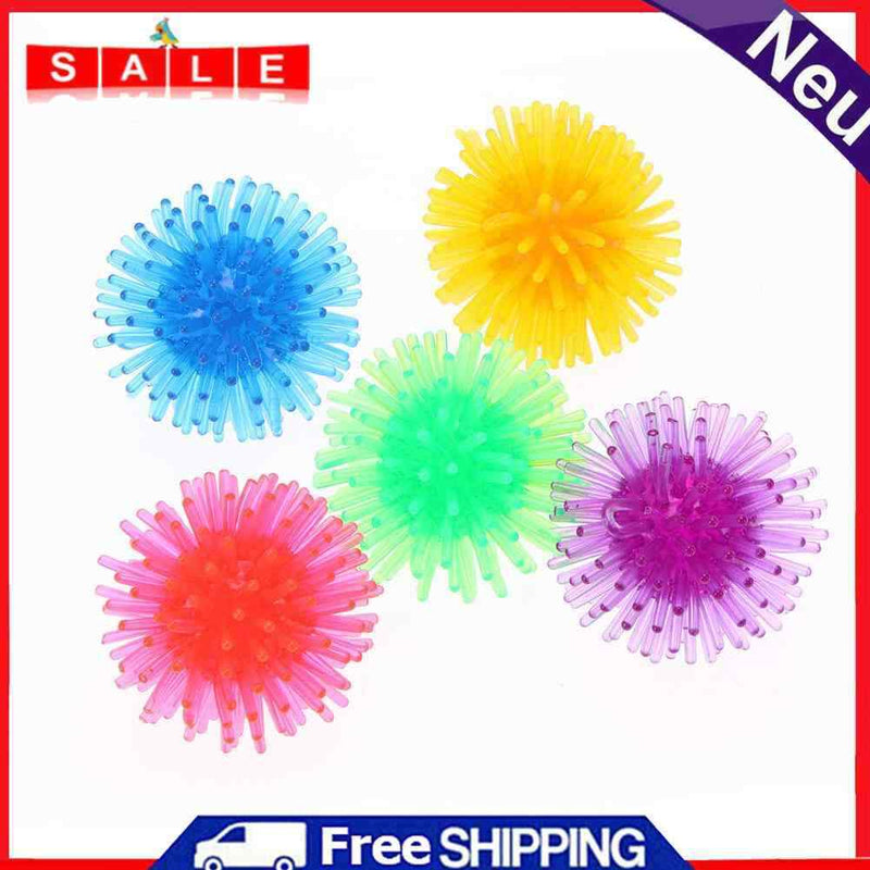 5PC TPR Dog Non-Toxic Teeth Chew Ball Resistance Around Playable Puppies Spiky
