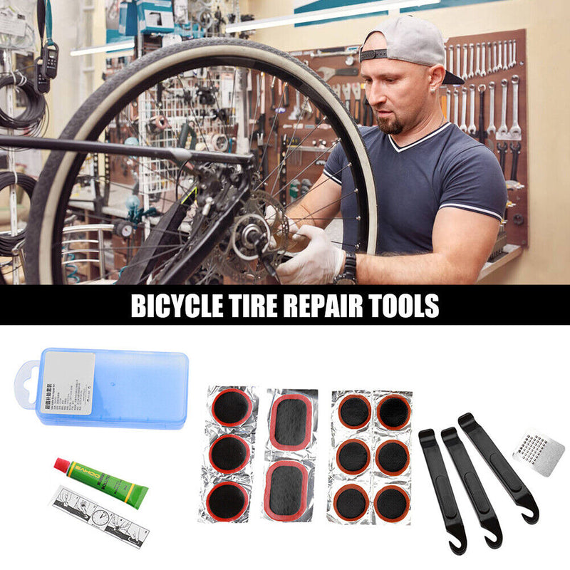 MTB Road Bike Tire Repair Tool Set Tyre Repairing Filler Glue Flat Rubber Patch
