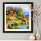 5D DIY Full Round Drill Diamond Painting Relaxing Village Cross Stitch Kit Newly