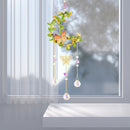#A Crystal Wind Chimes Butterfly Star Moon Love Heart Prisms Light Catcher Windb