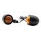2pcs 12V Motorcycle Turn Signal Lights Mini Retro Amber Light Motorbike Blinkers