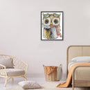 Partial Cross Stitch Cotton Thread 14CT 2 Strand Printed Owl Needlework Kit