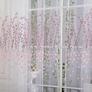 Wintersweet  Curtain Tulle Window Treatment Voile Drape Valance Pink