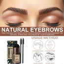 Waterproof EyeBrow Powder Stamp Brow Stencils Shaping Kit (Medium Brown) Newly