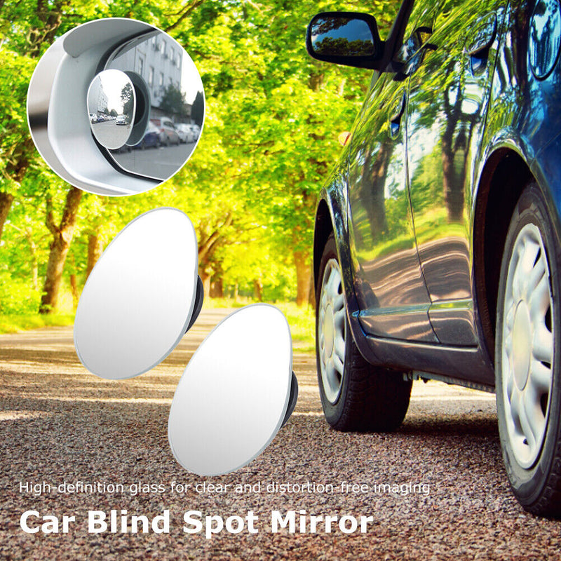 2pcs Clear Wide-Angle Adjustable Car Blind Spot Mirror Driving Safety Accessory