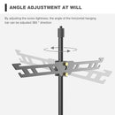 Light Pole Shelves of Camping Standing Lamp Adjustable Height & Angle Design
