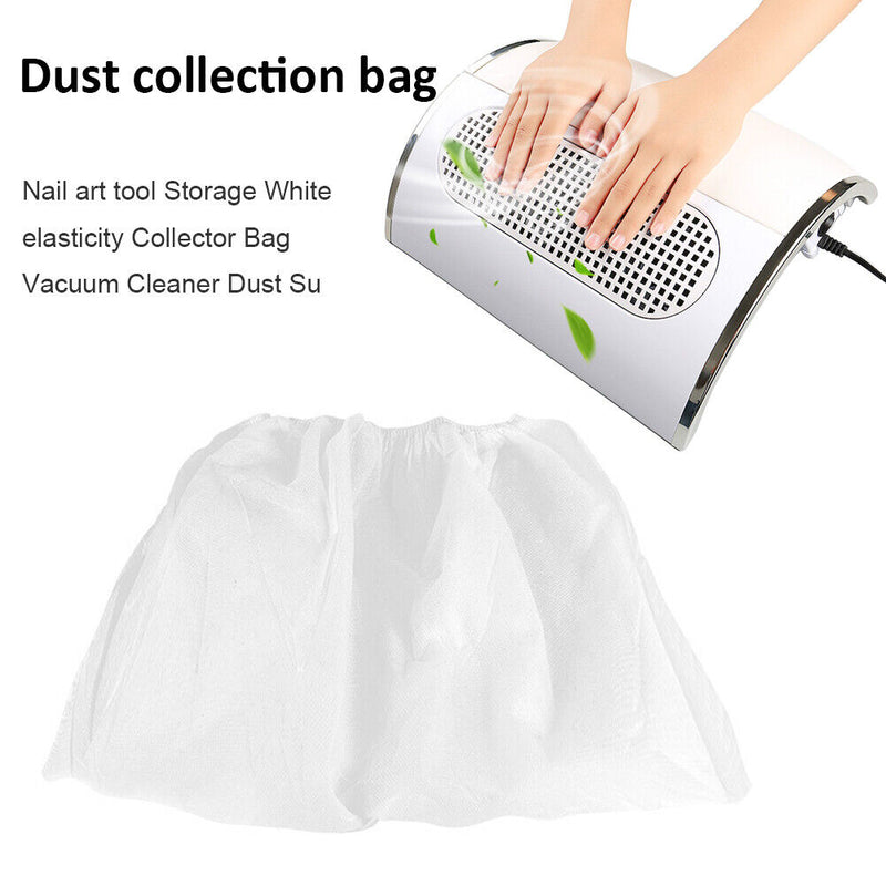 10pcs Manicure Vacuum Cleaner Collector Nail Dust Bag for 3 Fans Suction Machine