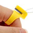 Craft Needle Accessory Sewing Ring Plastic Thimble Finger Blade Thread Cutter