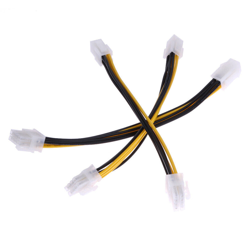 5pcs Universal ATX 4Pin Male to 8Pin Female EPS Power Cable Adapter Converter