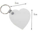 material Wooden Heat Transfer Keychain Double-Side Printed Blank Keychains DIY