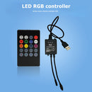 20 Buttons Music IR Remote Control 5V 3 Channel USB LED RGB Infrared Controller
