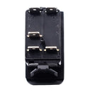 Dual Blue Backlit ROOF LED LIGHT BAR Rocker Switch 5 Pin for Boat Marine ATV UTV