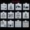 Decorative Embossing Template Layering Stencils Merry Christmas Scrapbooking