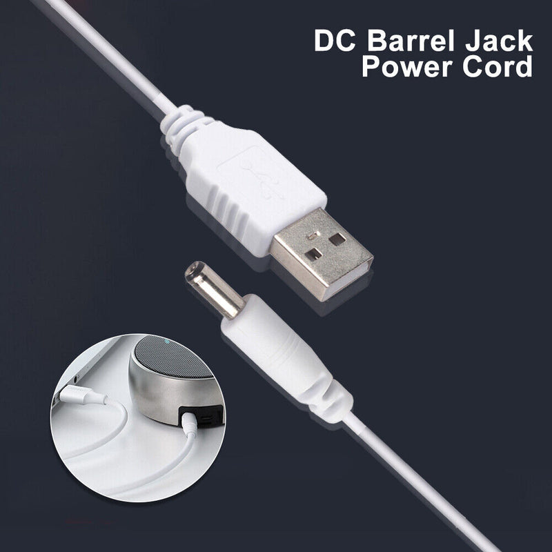 USB A Male to DC 3.5mm Power Cable 3.5x1.35mm DC Barrel Jack Power Adaper Cord
