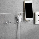 Wall Adhesive Home Bathroom Wall Storage Hook Power Plu Socket HolderA2X7 P4V2