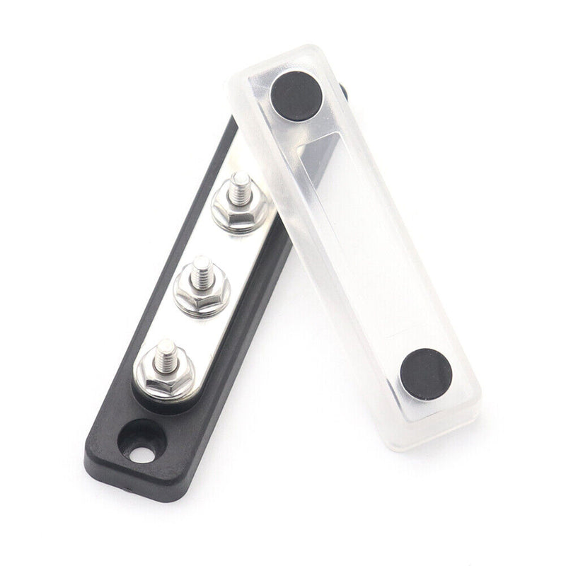 Bus Bar 48V 100 Amp Busbar with Clear Cover for Truck Boat RV (AOA1135-A) Newly