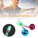 Twin Spiral Bells Outdoor Carp Fishing Rod Tip Bite Alarms Bell (Color)