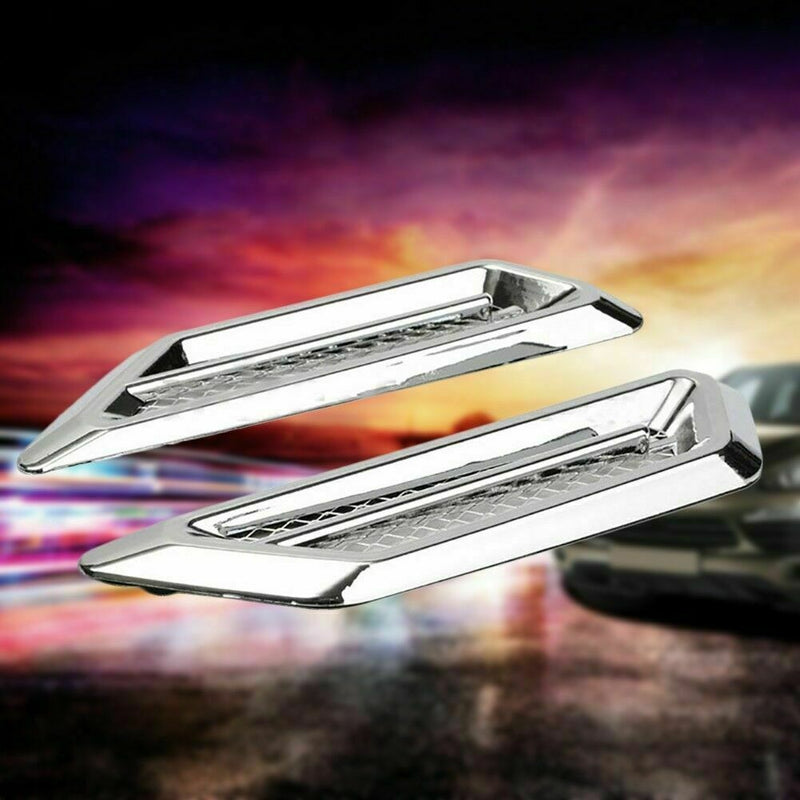 2pcs Universal Cars SUV Air Flow Fender Side Vent Decoration G3J9 A1L9 F M7C8
