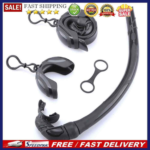 Silicone Foldable Snorkel Tube Wet Breathing Tube Men Women Snorkeling Supp