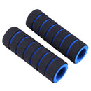 1 Pair Bike Bicycle Handle Bar Sponge Grip Cover Bar Grips Sleeve (Blue) Newly