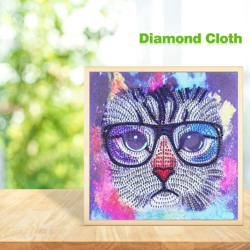 5D DIY Special-shaped Diamond Painting Animal Cross Stitch Rhinestone Home Decor