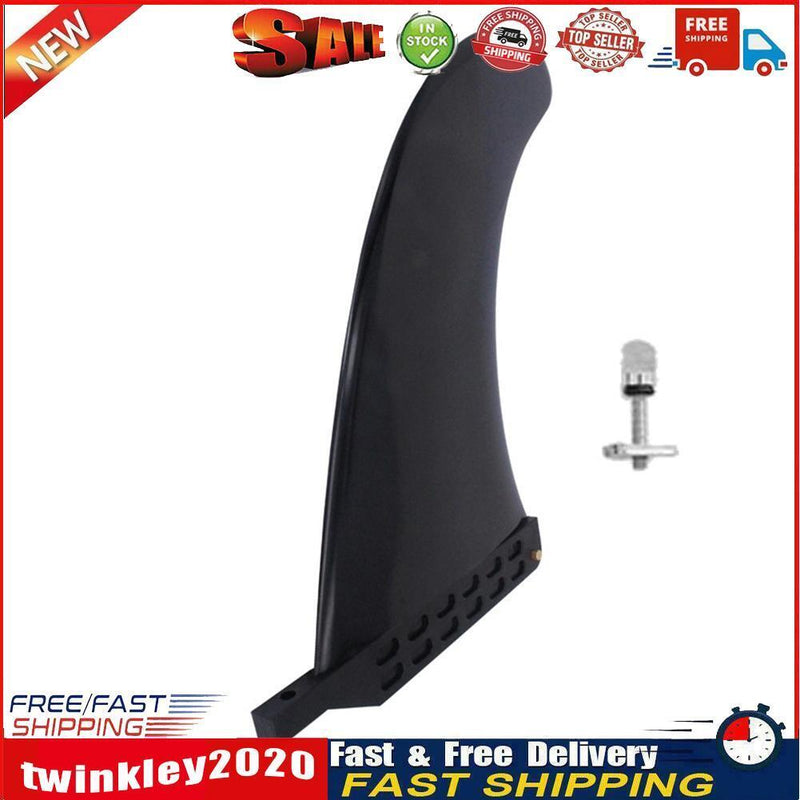 9in Surfing Tail Fin Removable Paddle Rudder Surfboard Stabilizer (Black) Newly