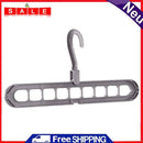 Clothes Wardrobe Hanger Hook Clothing Hanging Rack Shelf Organizer 10pcs