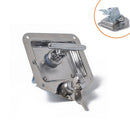 Steel with Keys Rear Fixing T-Handle Lock Trailer Door Latch Cabinet Lock