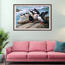 5D DIY Full Drill Diamond Painting Puffin Cross Stitch Embroidery Home Decor