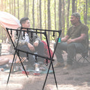 Lightweight Outdoor Camping Shelf Clothes Storage Hanger BBQ Triangle Rack Newly