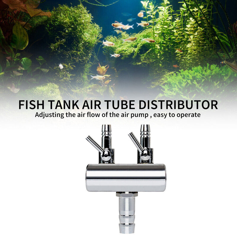 Air Oxygen Volume Control Valve Aquarium Fish Tank Stainless Steel Distribu