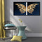 Handpainted DIY Golden Butterfly Oil Paint by Numbers Kit Pictures Craft Gi