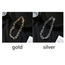 Necklace Luxury Shiny Hip Hop Inlaid Rhinestone Link Chain Cuban Necklace