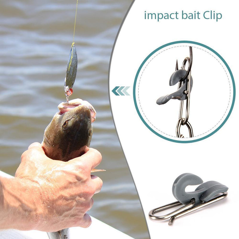 10pcs Stainless Steel Impact Bait Clip Fishing Hook Decoupling Accessories Newly