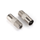 Satellite Coax Connector Aerial Male Adapter F-Type F Female To TV Male