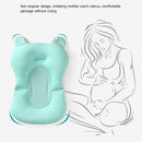 Cartoon Portable Soft Baby Shower Bath Pad Mat Adjustable Bath Rack (Blue) Newly