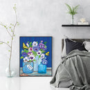 Flowers Butterflies Oil Paint By Numbers Kits DIY Handpainted on Canvas Art