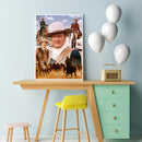 5D DIY Full Drill Diamond Painting Cowboy Man Embroidery Set Home Decor Craft