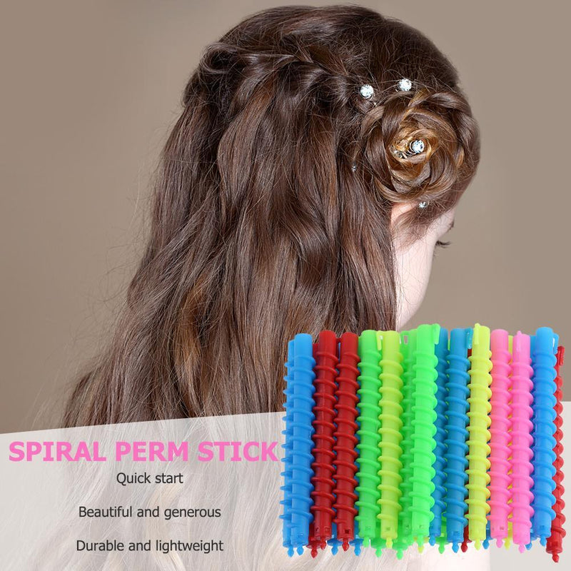 Long Spiral Hair Perm Rod Hairdressing Styling Curler Rollers (03 26pcs)