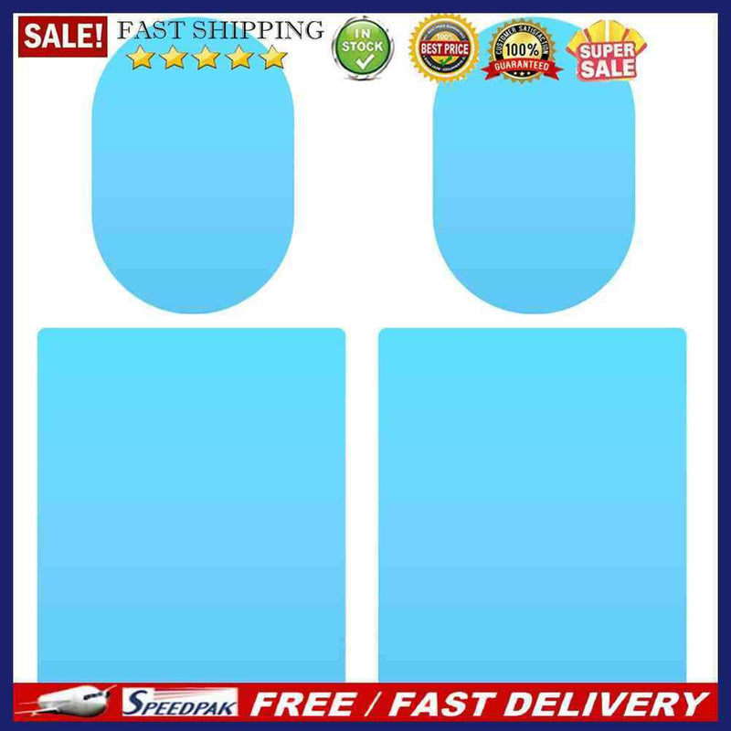 4pcs Clear Car Rearview Mirror Protective Films Window Anti Fog Rainproof F