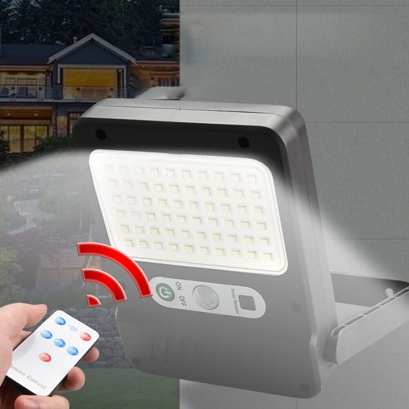 LED COB Solar Lights Outdoor Motion Sensor Waterproof Remote Mini Lamp (A)