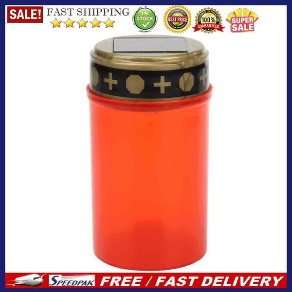 Grave Energy Saving Decoration Light Solar Flameless Electronic LED Candle Lamp