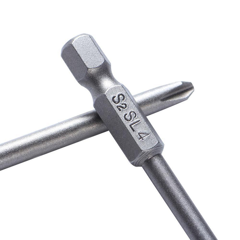 10pcs/set 100mm Alloy Steel S2 Slotted Phillips Screwdriver Bits Batches Newly
