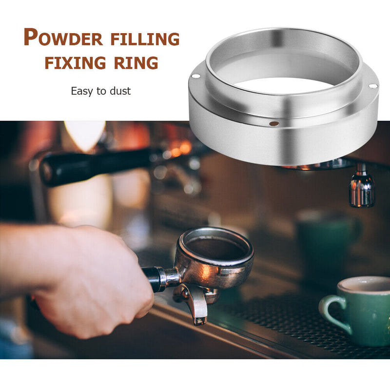 Replacement Aluminum Anti-drop Dosing Ring for Brewing Bowl Coffee Powder T