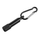 Mini Portable LED Keychain Flashlight w/ Buckle Super Bright Lamp (Black) Newly