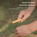 4pcs 2 Eye Awning Anti Slip Cord Tightener Outdoor Camping Tent Wind Rope Buc